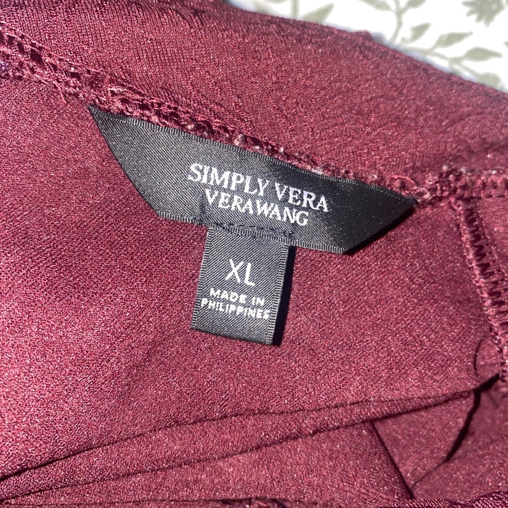 Simply Vera Vera Wang Deep Red Dress - Picture 4 of 6